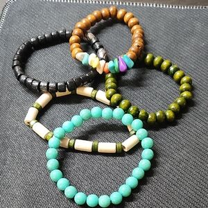 Colorful Beaded Bracelet Set